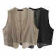 La Chapelle/La Chapelle summer new V-neck mesh vest thin sun protection blouse top