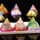 Natural crystal 6 cm customized pyramid office desktop living room home decoration ornaments jewelry gifts for women