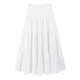 Hong Kong -style high -waist skirt female spring and autumn large size fat MM half skirt A -line cake long skirt artistic sense desire skirt ins