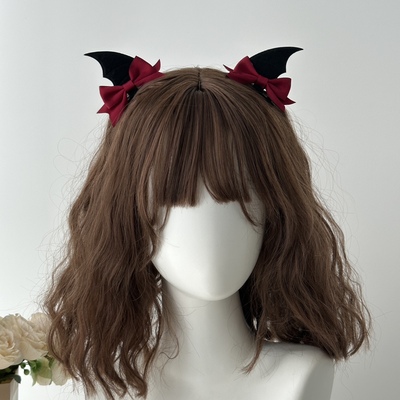 taobao agent Black hair accessory, halloween, Lolita style