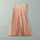 Pleated skirt for women in spring and autumn new burgundy mid-length skirt retro fashionable and versatile high-waisted slim outside skirt