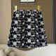 Black jacquard high-end fashion high-waisted skirt 2024 autumn and winter new women's printed commuter a-line short skirt trendy