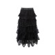 LULUALWAYS Autumn New Versatile Bead Chip Embroidered Mesh Skirt Cake Skirt