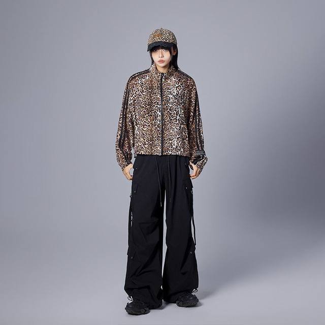Tuogu Fashion Brand American Hot Girl Leopard Cardigan Jacket Women's Spring New Drop Painted Casual Jacket Thin Sun Protection Clothes
