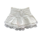 Sweet lace lace denim skirt women 2025 summer small high-waisted hot girl A-line fluffy cake skirt