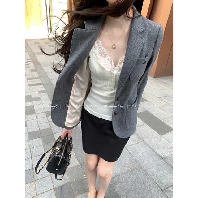 MummyCat Laying Egg Meow 25 New French Palace Style Pure Lace Sling Underwear