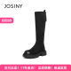 ZhuoSini 2025 Autumn and Winter Knight Boots Thick Solemn and Versatile High Tube Slim Boots with Skirt Thick Heel High Boots