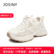 ZhuoShini 2025 summer new casual sports shoes for sponge dad genuine leather offline large-size dad shoes