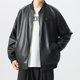 Weichen trendy brand plus size men's spring and autumn jacket for fat men with fattening and enlarged baseball collar for fat men loose and light jacket