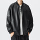 Weichen trendy brand plus size men's spring and autumn jacket for fat men with fattening and enlarged baseball collar for fat men loose and light jacket