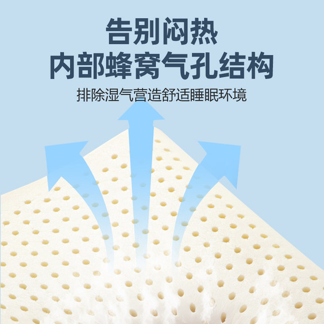 Genuine natural latex pillow system Single army green cotton pillow care neck pillow male student dormitory special pillow core