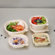 Biodegradable corn starch disposable lunch box, microwaveable square food-grade take-out box, light meal box