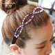 Diamond hoe Korean hair ornament wide bangs hair card simple versatile hair cave head jewelry with teeth anti -sliding head hoop
