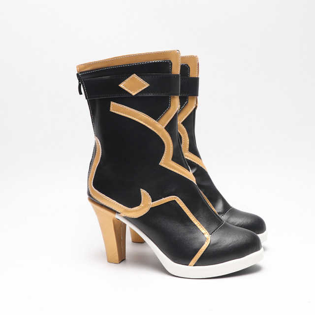 cosplay shoes, boots, collapsed, Xingqiong Railway Gui Naifen Cos shoes customized high heel height increase large size to customize
