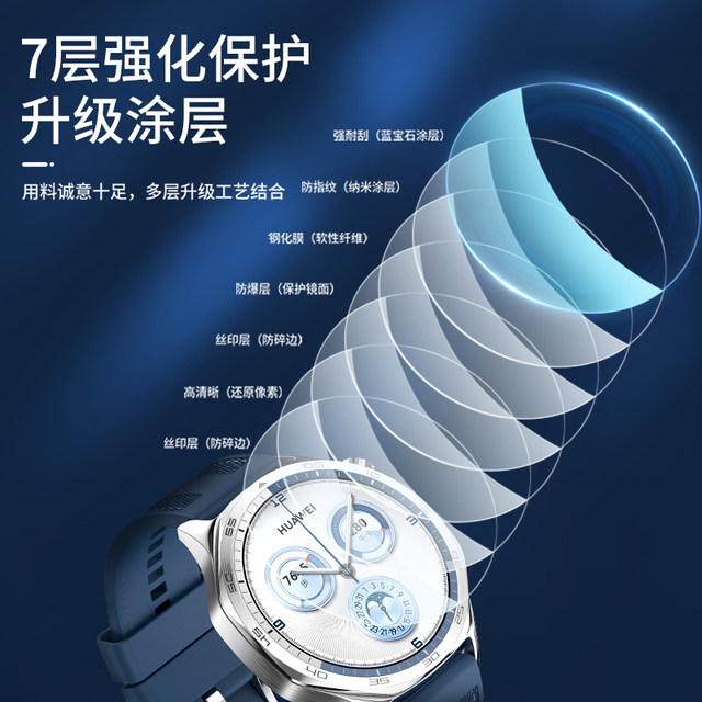 Applicable to Huawei gt5/GT6 watch film GT4 tempered film watchfit4 dial fit4 protection watch4Pro film GT3 full screen 46mm smart 42 hydrogloss GT2 bracelet film Cyber