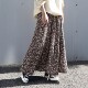 Qianjin Line N Home Wearing a graceful feeling, wearing both sides, elastic high waist printed mid-length fishtail skirt
