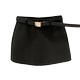Black suit skirt for women 2025 spring new high-waisted and versatile slim and anti-exposure A-line hip-pack miniskirt