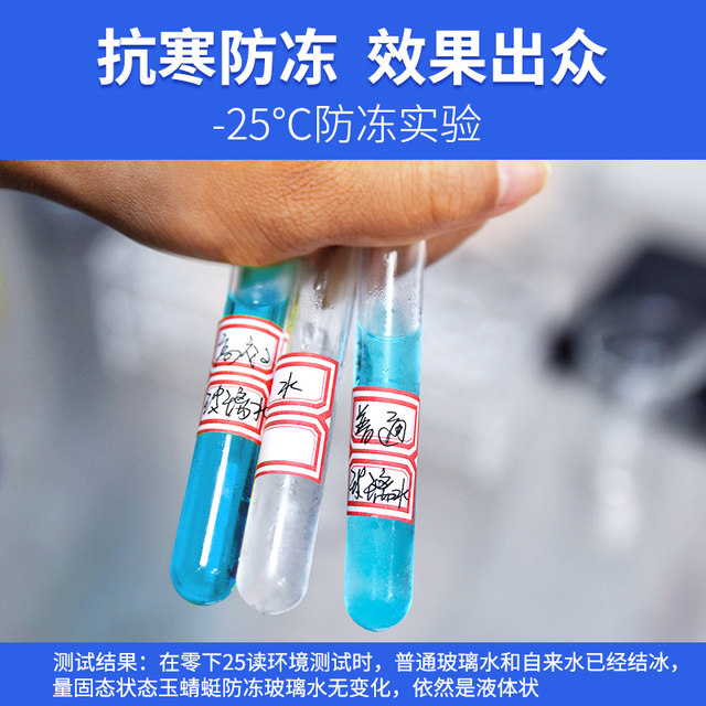 Winter car glass water anti-freeze type minus 40-15-25 car wiper water for four seasons to remove oil film for the north
