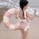 Girls swimwear children's quick-drying swimwear 2025 new Internet celebrity fairy backless one-piece bow bikini