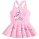 Children's swimsuits girls one-piece swimsuit 2025 new split girls mid-sized children training swimsuits