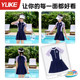 Children's swimsuits, girls' body dress style swimsuits 2025 new style girls' hot spring sun protection training swimsuits