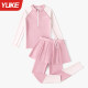 Children's swimsuits for girls, middle-aged children 2025 new long-sleeved trousers split girls junior high school students hot spring swimming suit
