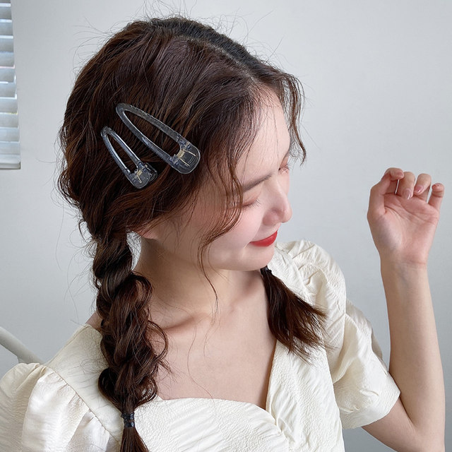 Side hair clip net red 2025 new clip headdress female duckbill folder large bangs clipper side clip Korean card