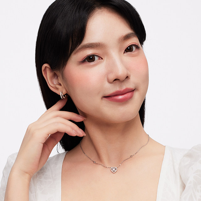 Catiro geometric double ring earrings for women 925 silver earrings niche design earrings new hot style light luxury high-end
