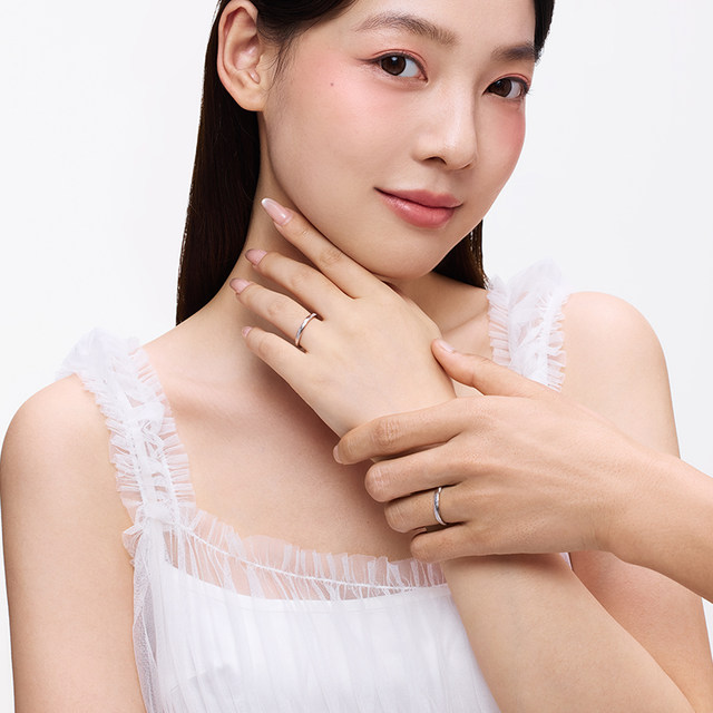 
Catiro Galaxy Overture Couple Ring 925 Silver Open Ring Birthday Gift for Girlfriend