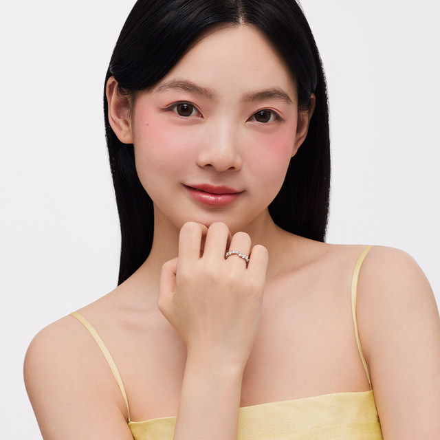 Catiro Butterfly Love Language Couple Ring 925 Silver Ring Niche Design Birthday Gift