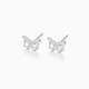 
Cardiro Heart-moving Butterfly Dancing Earrings 925 White Earrings Women's Temperament High-end Female Ear Piercing Birthday Gifts for Girlfriends