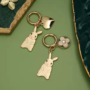 Louis Vuitton M00963 LV Rabbit Bag Charm and Key Holder , Gold, One Size