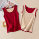 Winter thickened plus velvet and warm vest female size in the large size of the top of the clothes to prevent cold, the body, tight -fitting virtue cotton underwear suspender

