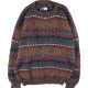 Vintage solid color wool cardigan V-neck large size Japanese sweater knitted male and female couple college jacket 1