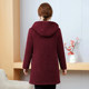 Mom's cotton-padded clothes new winter velvet thickened coat mid-length middle-aged and elderly women's lamb velvet warm cotton-padded jacket