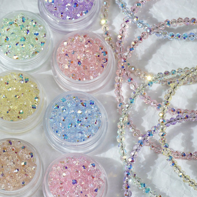 3mm fine imitation Shijia burst crystal beads DIY handmade accessories loose beads mobile chain bracelets pendant beads material