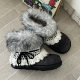 Kasuga Store Millennium Style Furry Snow Boots Women's 2025 New Winter Velvet Thickened Cotton Shoes Thick-soled Short Boots