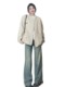 Large size fat sister American retro sweater coat women baseball uniform spring autumn and winter new sweater knitted cardigan top