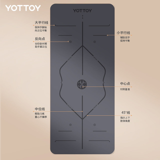 Extra Large Yoga Mat HAPBEAR - 72"x48"x6mm (1/4 Inch), Non-Slip, Durable, Eco-Friendly, Thick Wide Exercise Mat For Home Workouts, Yoga, Pilates, Stretching, Meditation (Barefoot Exercise Work Out Mat