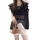 Fashionable and fashionable hollow sleeveless lace shirt for women 2025 summer layered blouse and vest top