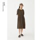 AUM Summer Renaissance Retro Murama Silk Loose A-Printed Dress Long Dress Women
