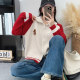 Half turtleneck casual loose casual style sweater women's top coat autumn and winter new Korean style sweater cardigan