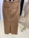 Slim MM2024 autumn and winter new product pure cashmere double-sided hunting pocket one-step skirt temperament pure handmade midi skirt