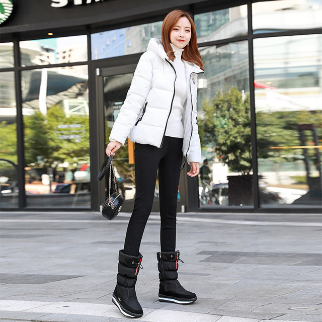 2025 new winter northeast snow boots for women plus velvet thick sole cotton shoes warm waterproof non-slip medium and high boots