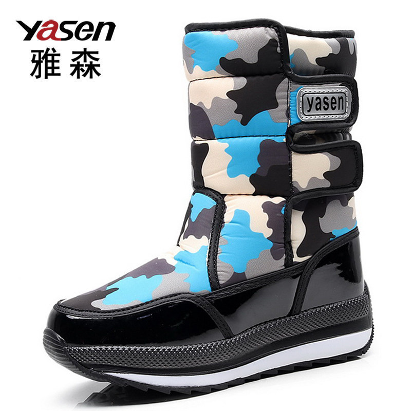 Yasen Children's Snow Boots Winter Waterproof Boots for Girls Boys