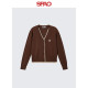 SPAO Korean new spring 2025 product Bear Woodie Women's Cardigan Sweater