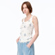 XIAOLI Xiaoli Fashion New White Blue Floral Sports Knitted Vest CHENSHOP Designer Buyer Store