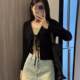 High-waisted denim short skirt for women in spring new large size fat mm small A-line skirt hot girl hip skirt pants skirt
