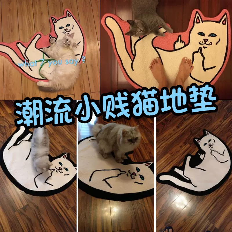 竖中指贱猫-新人首单立减十元-2021年11月淘宝海外