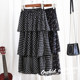 Clearance of pleated mesh chiffon skirt for loss autumn and winter women's mid-length gauze skirt long long skirt super fairy skirt trendy